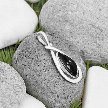 Natural Snow Flake Obsidian Pendant P-1314 SDP136259