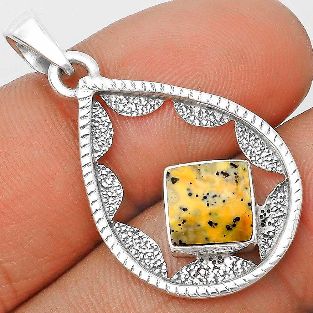 Natural Russian Honey Dendrite Opal Pendant P-1631 SDP136298