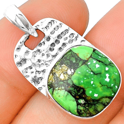 Natural Green Matrix Turquoise Pendant P-1106 SDP136330
