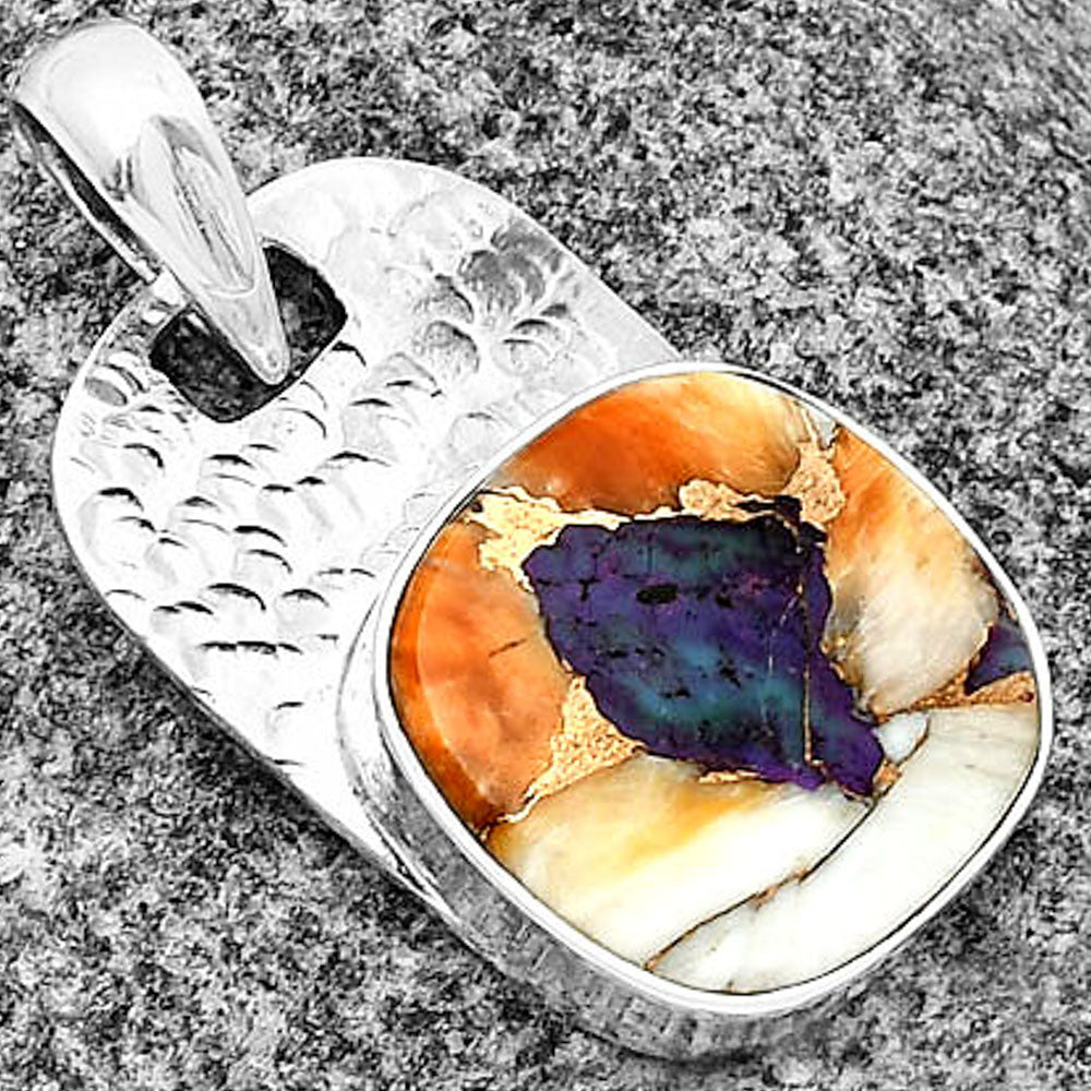 Spiny Oyster Turquoise - Arizona Pendant P-1106 SDP136343