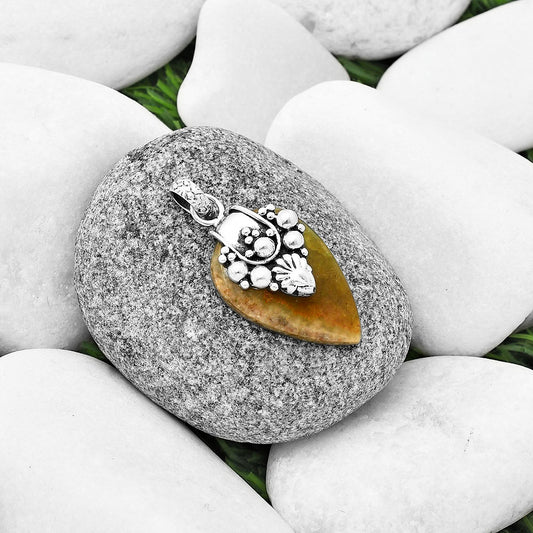 Natural Australian Prehnite Pendant P-1313 SDP136407