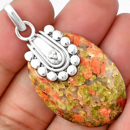 Natural Unakite Pendant P-1599 SDP136415