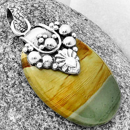 Natural Rocky Butte Picture Jasper Pendant P-1313 SDP136430