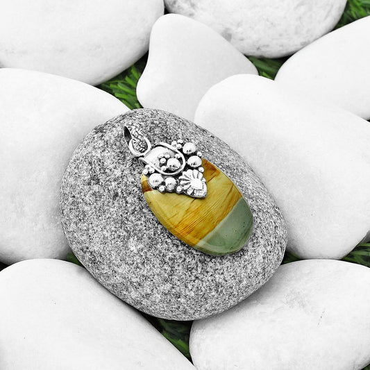 Natural Rocky Butte Picture Jasper Pendant P-1313 SDP136430
