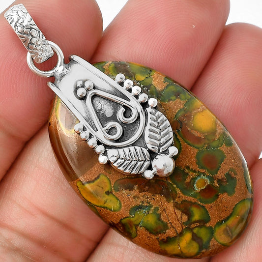 Natural Bamboo Jasper Pendant P-1313 SDP136432