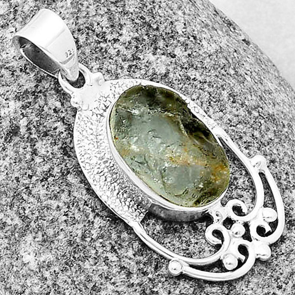 Natural Aquamarine Rough - Brazil Pendant P-1148 SDP136440