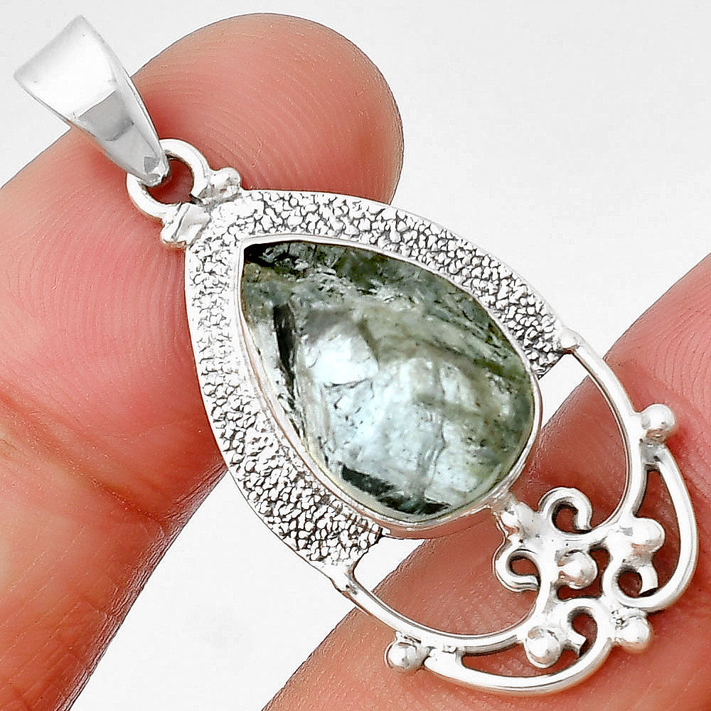 Natural Aquamarine Rough - Brazil Pendant P-1148 SDP136456