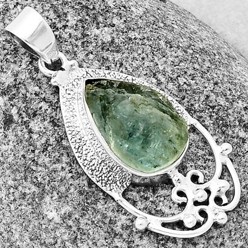 Natural Aquamarine Rough - Brazil Pendant P-1148 SDP136456