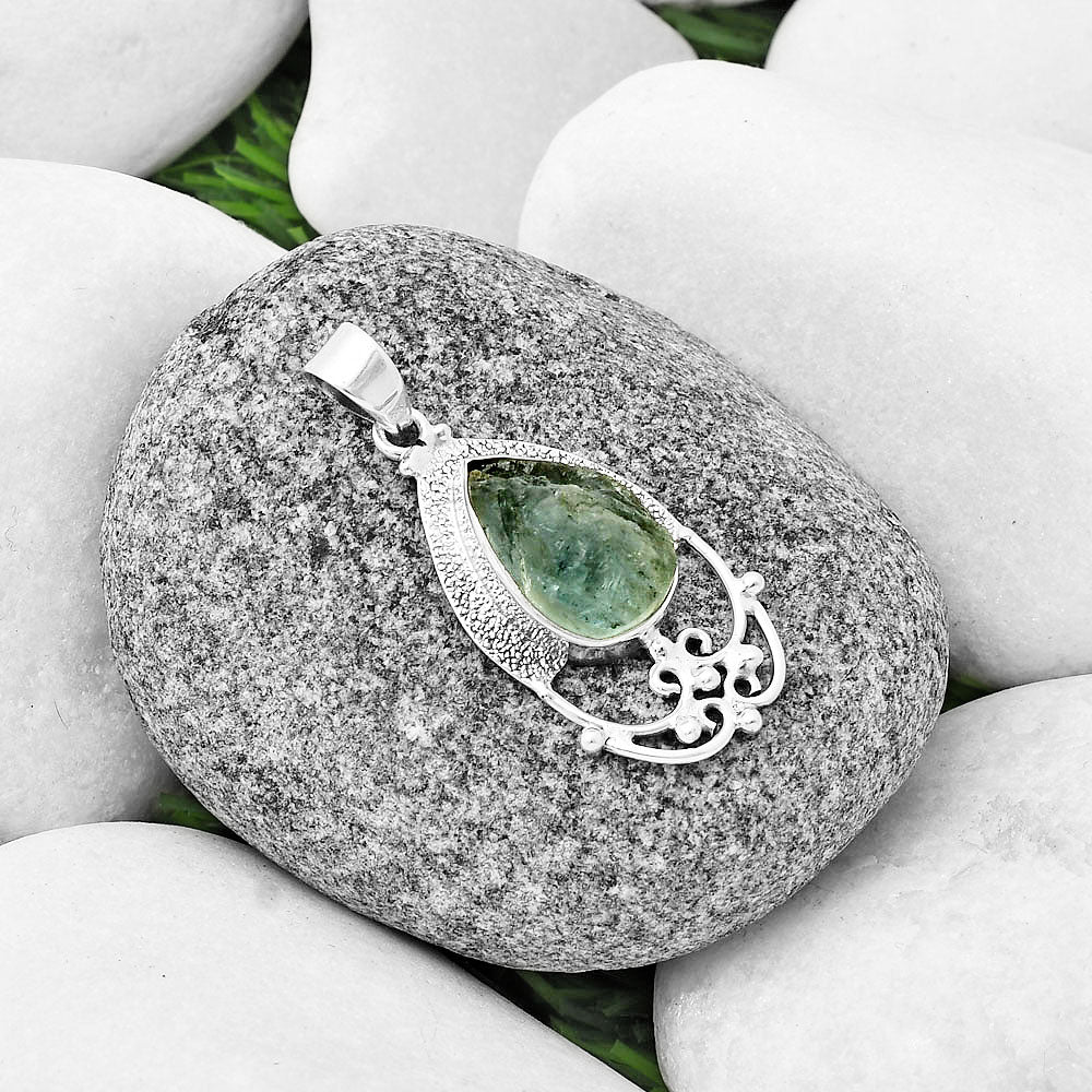 Natural Aquamarine Rough - Brazil Pendant P-1148 SDP136456