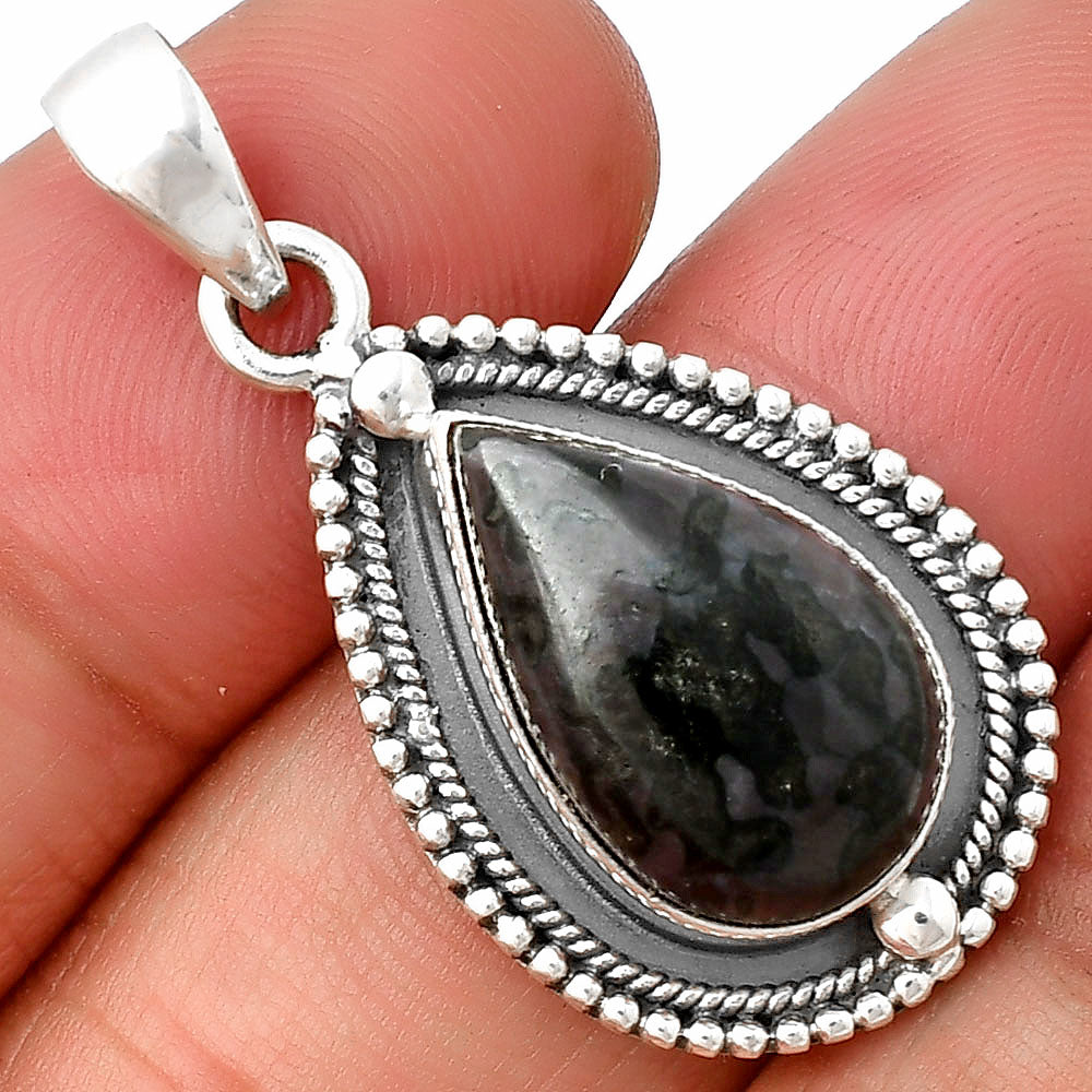 Natural Indigo Gabbro Pendant P-1651 SDP136465