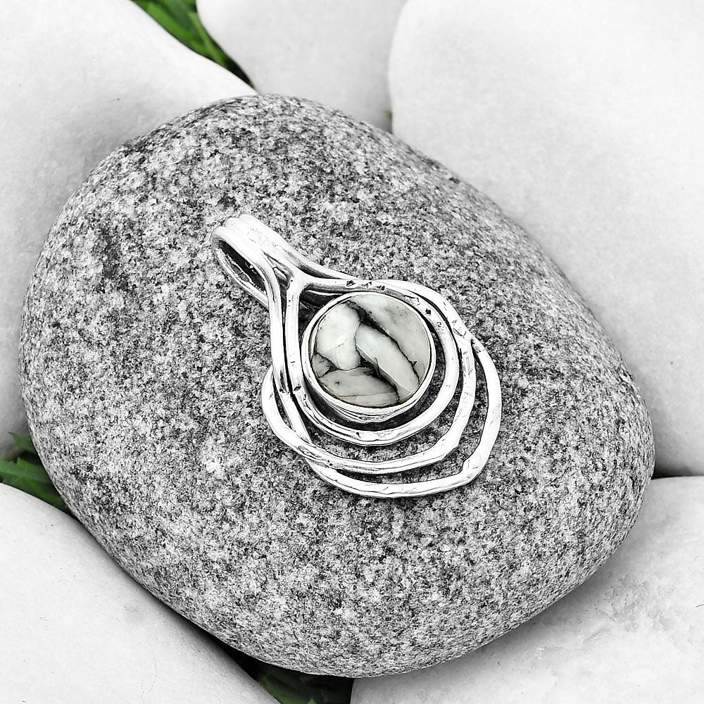 Natural Pinolith Stone Pendant P-1635 SDP136666