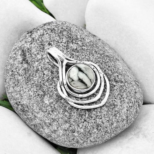 Natural Pinolith Stone Pendant P-1635 SDP136666