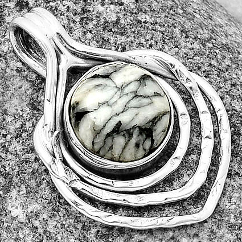 Natural Pinolith Stone Pendant P-1635 SDP136685