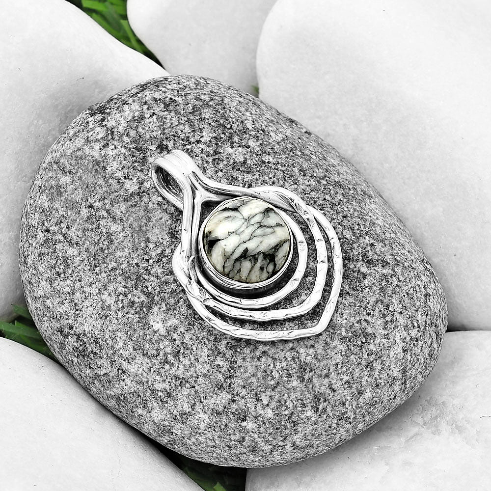 Natural Pinolith Stone Pendant P-1635 SDP136685