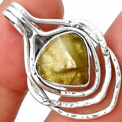 Natural Australian Prehnite Pendant P-1635 SDP136687