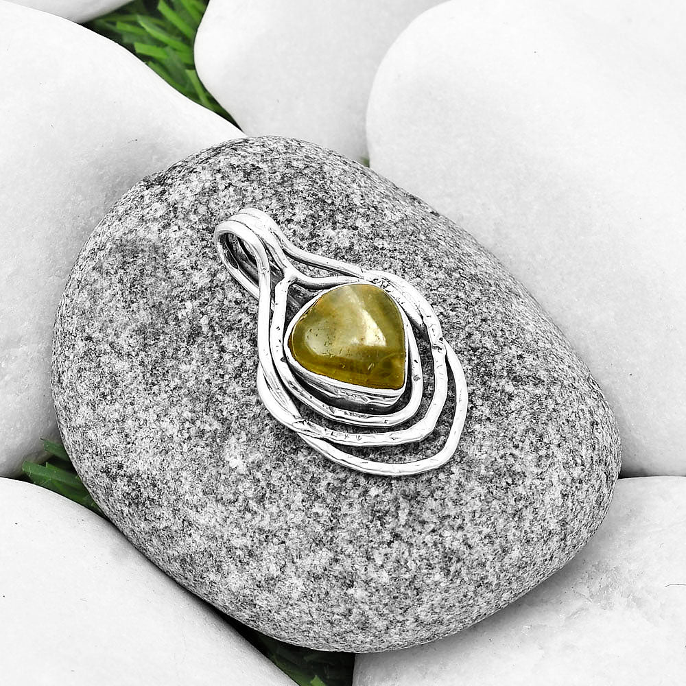 Natural Australian Prehnite Pendant P-1635 SDP136687