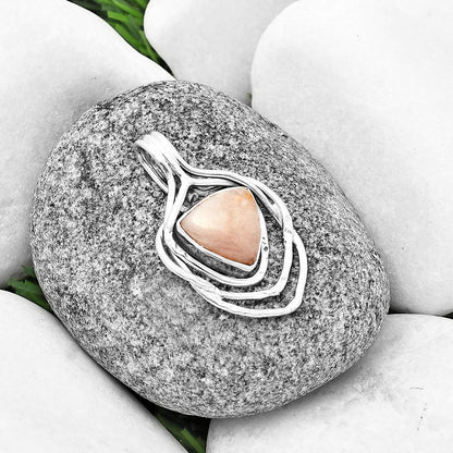 Natural Pink Scolecite Pendant P-1635 SDP136689