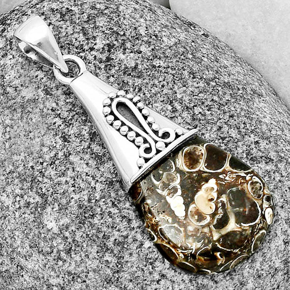 Natural Turtella Jasper - USA Pendant P-1139 SDP136713