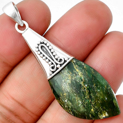 Natural Green Fuchsite Pendant P-1139 SDP136731