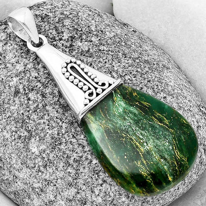 Natural Green Fuchsite Pendant P-1139 SDP136736