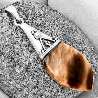 Natural Petrified Wood Pendant P-1139 SDP136757