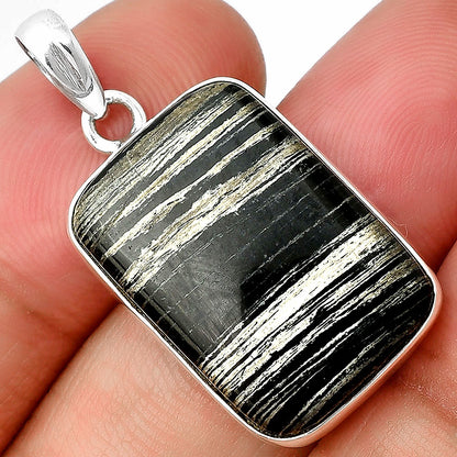 Natural Silver Leaf Obsidian Pendant P-1001 SDP136800