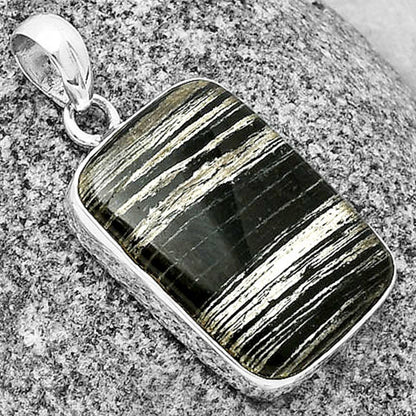 Natural Silver Leaf Obsidian Pendant P-1001 SDP136800
