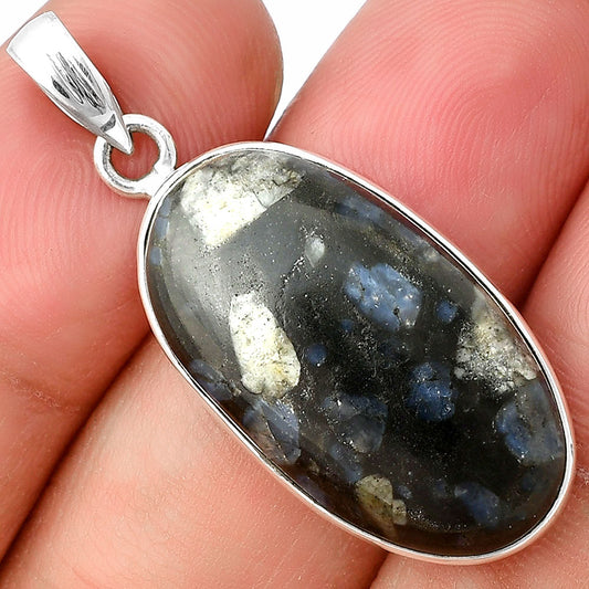 Llanite Blue Opal Crystal Sphere Pendant P-1001 SDP136945
