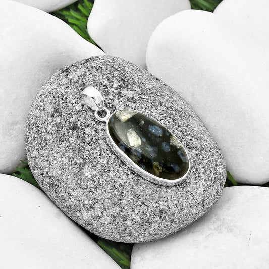 Llanite Blue Opal Crystal Sphere Pendant P-1001 SDP136945