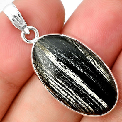 Natural Silver Leaf Obsidian Pendant P-1001 SDP136967