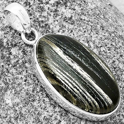 Natural Silver Leaf Obsidian Pendant P-1001 SDP136967