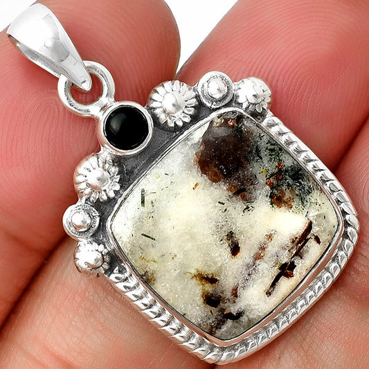 Astrophyllite - Russia & Black Onyx Pendant P-1616 SDP137080