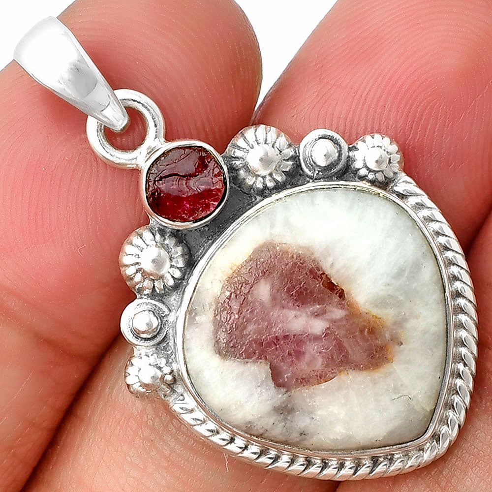 Pink Tourmaline in Quartz & Pink Tourmaline Pendant P-1616 SDP137085