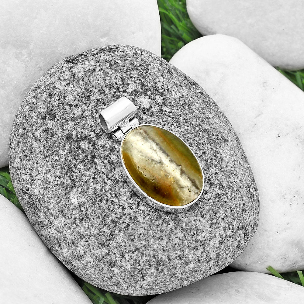 Natural Australian Prehnite Pendant P-1621 SDP137158