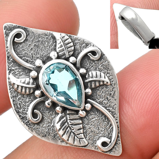 Natural Sky Blue Topaz Pendant P-1518 SDP137177