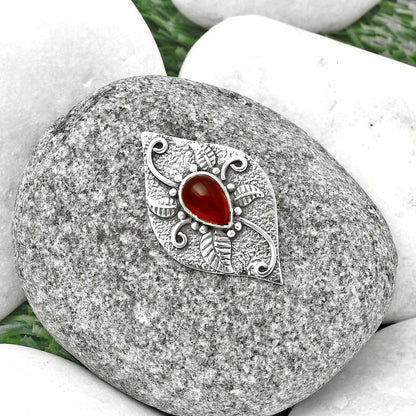 Natural Carnelian Pendant P-1518 SDP137181