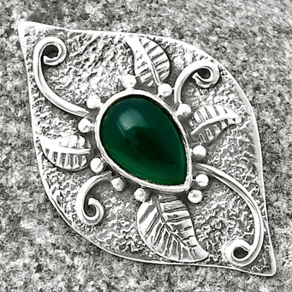 Natural Green Onyx Pendant P-1518 SDP137186