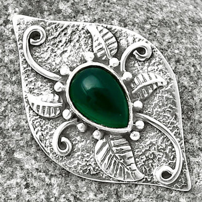 Natural Green Onyx Pendant P-1518 SDP137186