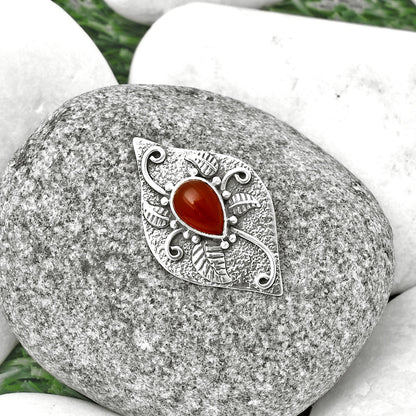 Natural Carnelian Pendant P-1518 SDP137188