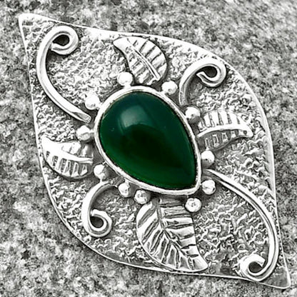 Natural Green Onyx Pendant P-1518 SDP137192