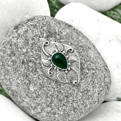 Natural Green Onyx Pendant P-1518 SDP137192