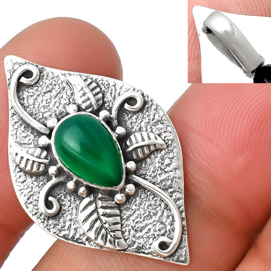 Natural Green Onyx Pendant P-1518 SDP137194
