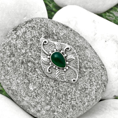 Natural Green Onyx Pendant P-1518 SDP137194