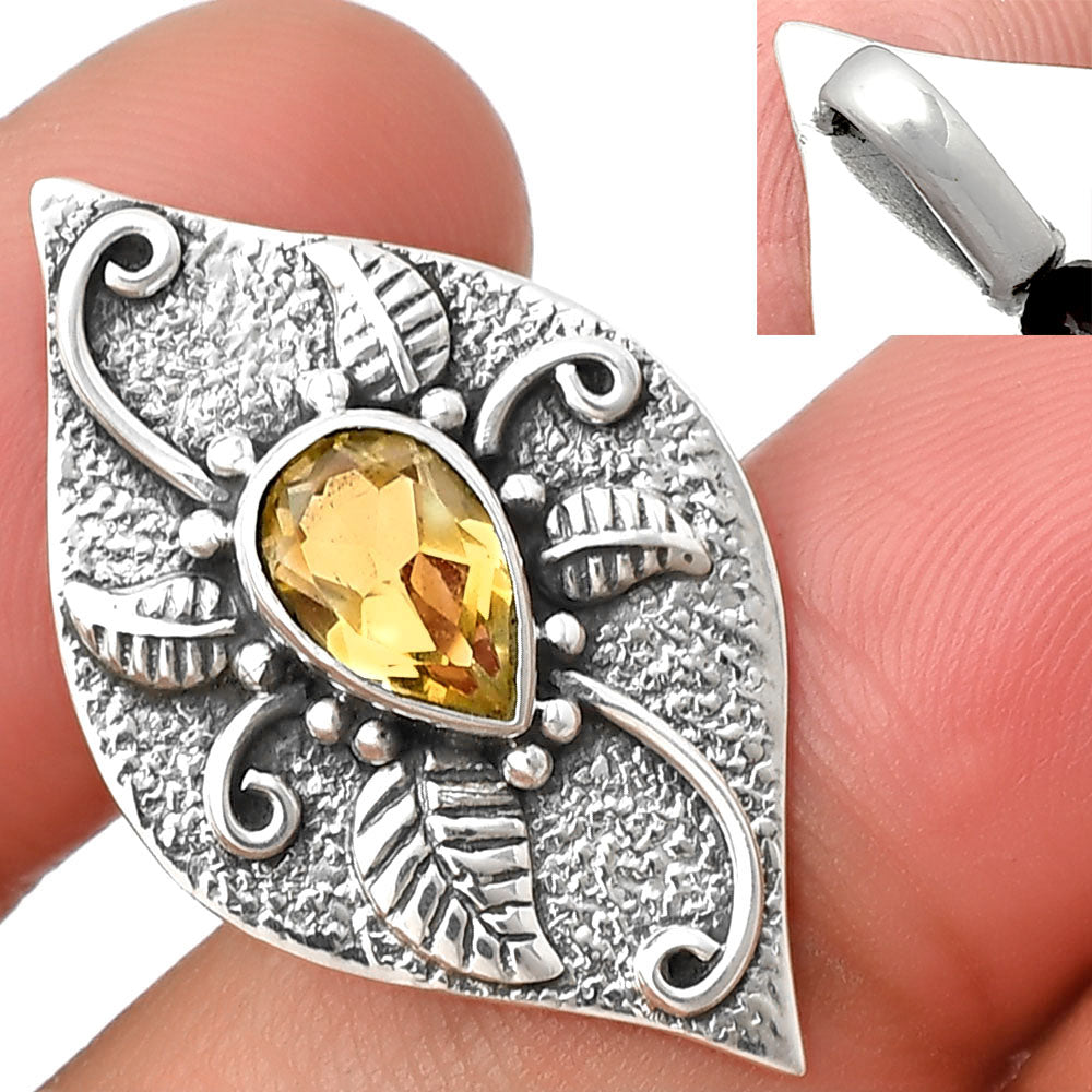 Natural Citrine Pendant P-1518 SDP137196