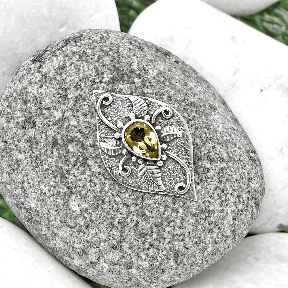Natural Citrine Pendant P-1518 SDP137196