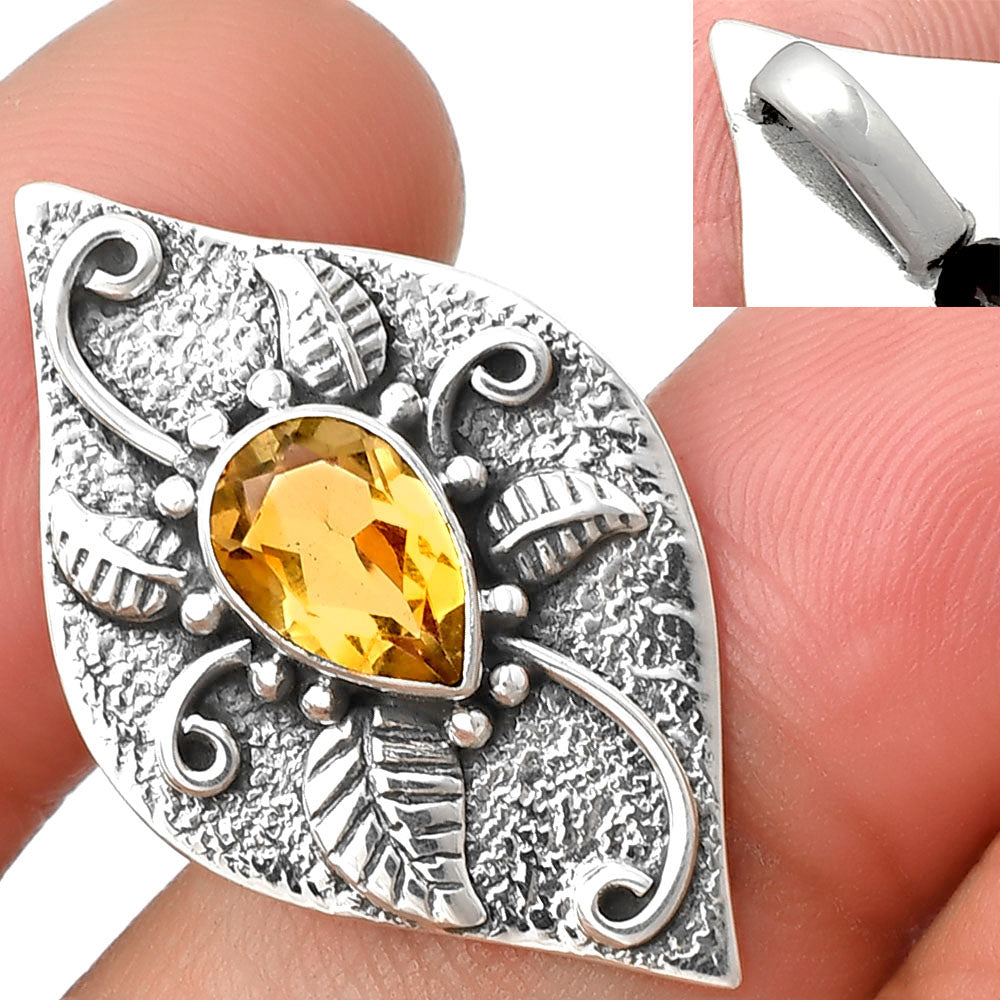 Natural Citrine Pendant P-1518 SDP137201