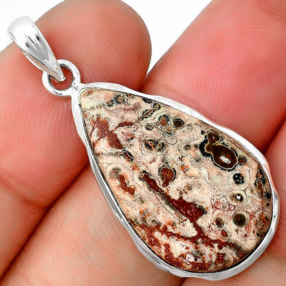 Natural Leopard Skin Jasper Pendant P-1110 SDP137312