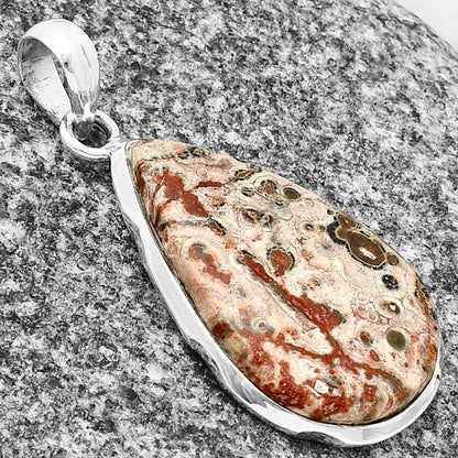 Natural Leopard Skin Jasper Pendant P-1110 SDP137312