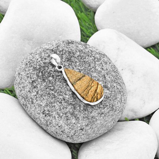 Natural Picture Jasper Pendant P-1110 SDP137323