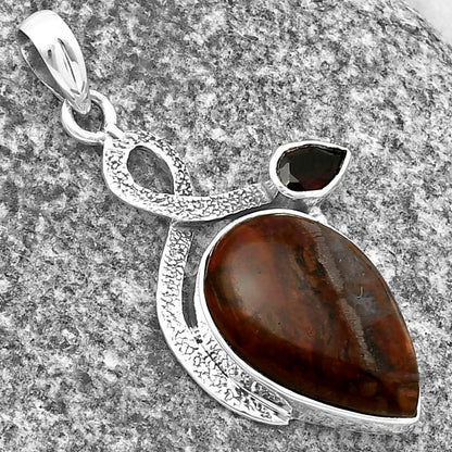 Rare Cady Mountain Agate & Garnet Pendant P-1111 SDP137433